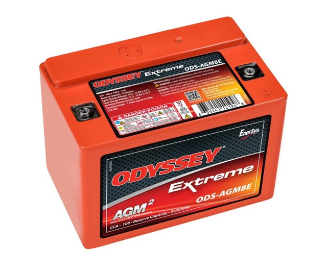 Odyssey Battery Powersport Extreme AGM Battery (Part Number: ODS-AGM8E) for Honda TRX400EX