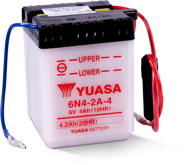 Yuasa Battery 6N4-2A-4 - Reliable 6-Volt Powersports Battery for Honda XL Series