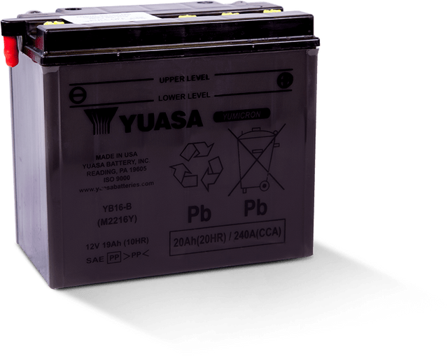 Yuasa YUAM2216YTWN Yumicron 12-Volt Powersports Battery with Extra Plate Capacity