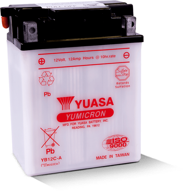 Yuasa Battery YUAM222CA Yumicron 12-Volt Powersports Battery with Extra Plate Support