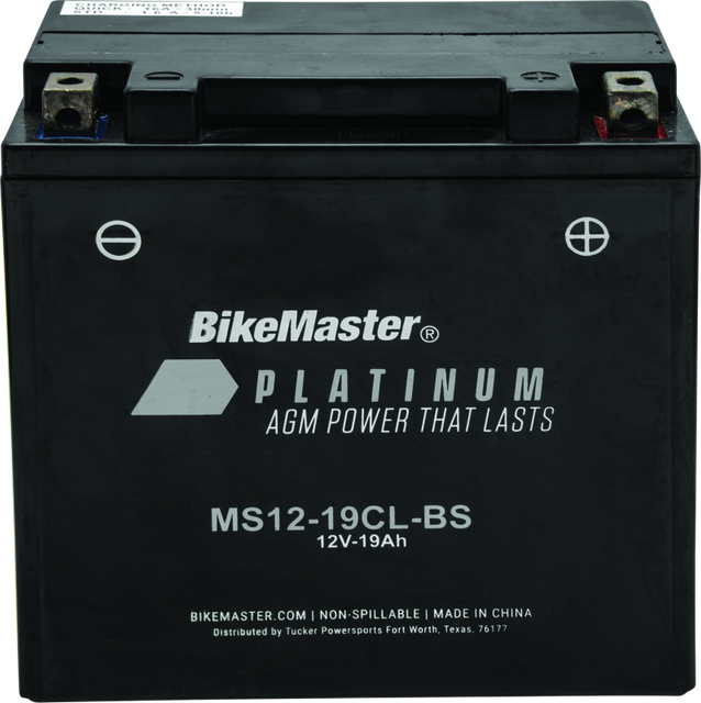 BikeMaster AGM Battery MS12-19CL-BS for Kawasaki KVF360 Prairie 4x4