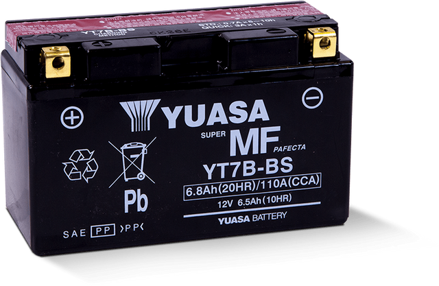 Yuasa YUAM62T7B Maintenance Free AGM 12-Volt Powersports Battery for Yamaha and Can-Am Models