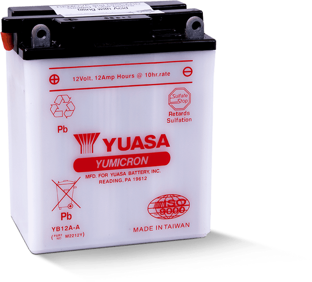 Yuasa YB12A-A Yumicron 12-Volt Powersports Battery for Honda 1979-1981 Models
