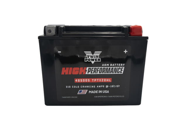 Twin Power YTX-20HL High-Performance AGM Battery for Harley Davidson | Made in USA