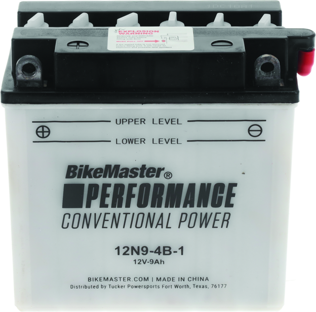 BikeMaster 12N9-4B-1 Conventional Powersports Battery for Classic Motorcycles