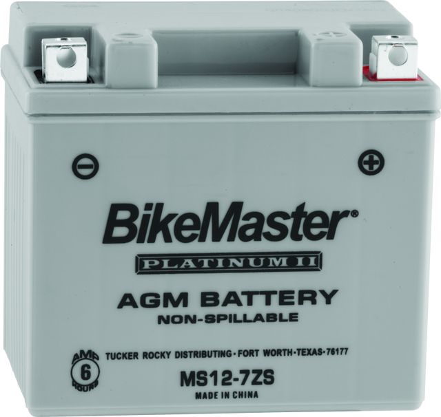 BikeMaster AGM Battery MS12-7ZS for Honda TRX and TRX90 Models