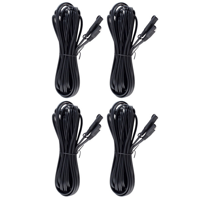 Battery Tender 25 ft Extension Cable Pack – Compatible with 6V and 12V Battery Chargers