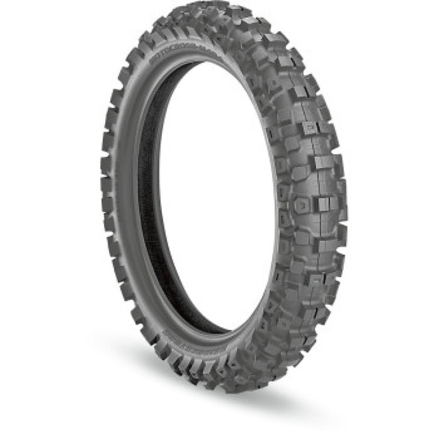 Bridgestone Motocross M404R Rear Tire - 90/100-14, All-Terrain Off-Road Performance