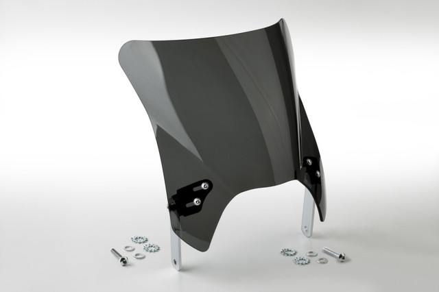 National Cycle Mohawk™ Windshield with Chrome Hardware and Dark Tint - Part N2844-001