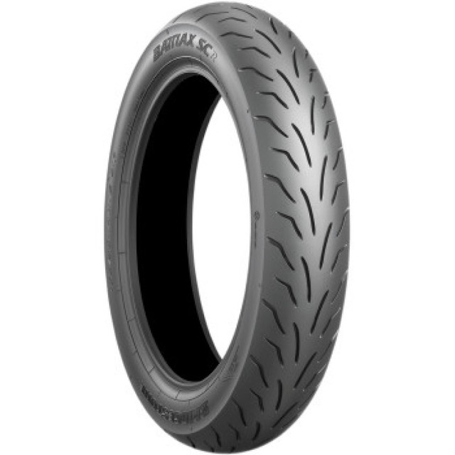 Bridgestone Battlax SCR Motorcycle Tire - 100/90-14 M/C 51P TL Rear for Scooters