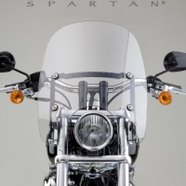 National Cycle Spartan Windshield for Harley Davidson FX Softail - 17 Inch Clear, Part N21301