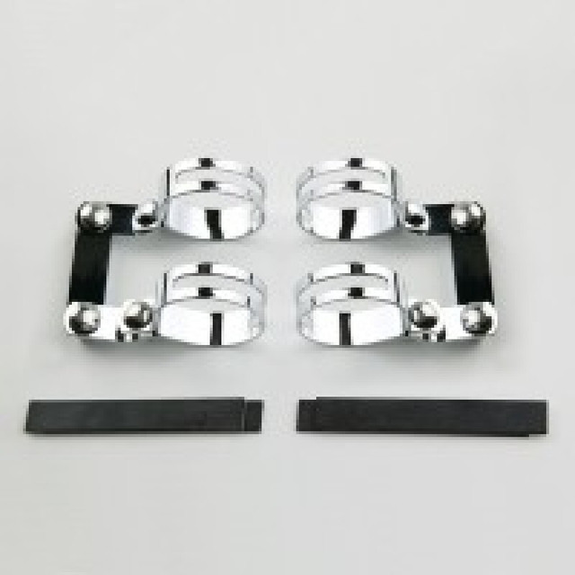 National Cycle 17+ Honda CMX 300/500 Rebel Narrow Mount Chrome Clamp Kit (Part Number KIT-CTG)