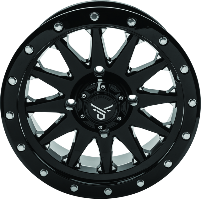 QuadBoss Wagon 14x7 - 5+2 - 4/110 Milled Aluminum Wheel