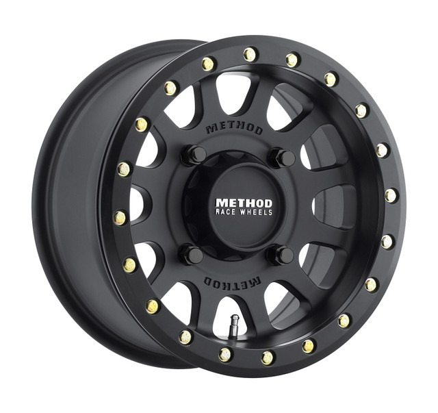 Method Wheels MR401 UTV Beadlock Wheel - 14x7 inches, Matte Black, 4+3/13mm Offset, 4x136 Bolt Pattern