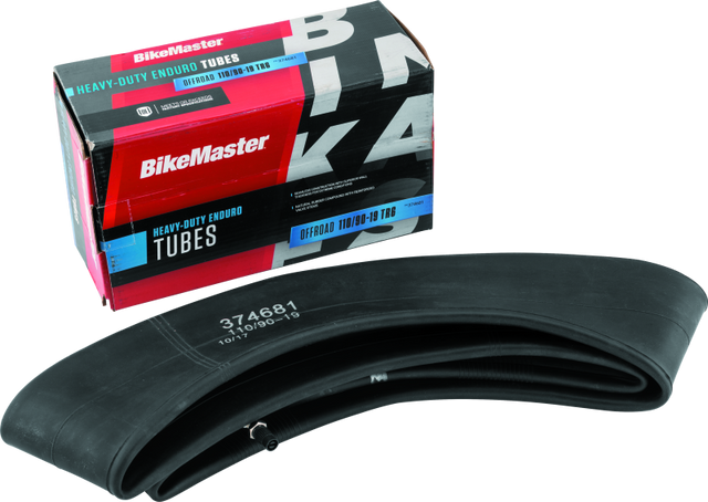 BikeMaster 110/90-19 TR6 Heavy-Duty Offroad Bicycle Tube - Extra Durable with Reinforced Valve Stem