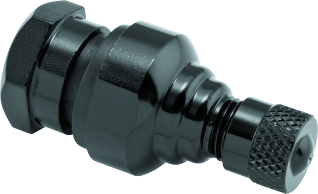 BikeMaster Aluminum Forged Valve Stem Pair - 11.3mm for Street and Sportbike Wheels in Black