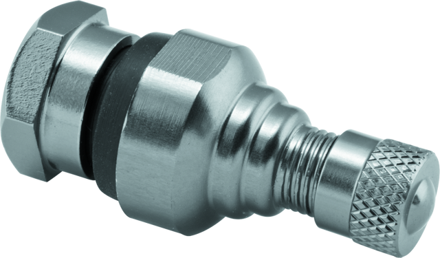 BikeMaster Aluminum Forged Valve Stems for Street Bikes – Titanium, Silver, Black