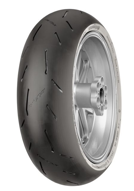 Continental Tire ContiRaceAttack 2 Street - 180/55 ZR 17 M/C (73W) TL Rear Motorcycle Tire