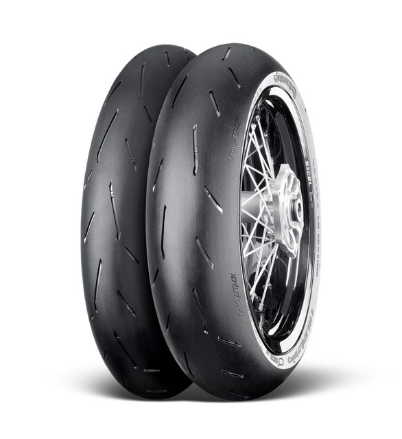 Continental Tire ContiAttack SM2 110/70R17 Motorcycle Front Tire for Supermoto and Street Performance
