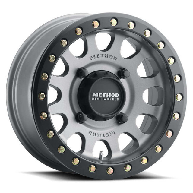Method MR401 UTV Beadlock Wheels 15x7 inches Matte Black Ring for Powersports Vehicles