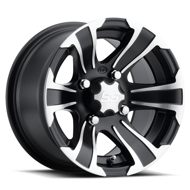 ITP SS 312 14x6 PowerSports Aluminum Wheel – Matte Black with Machined Accents (Part Number 1428454536B)