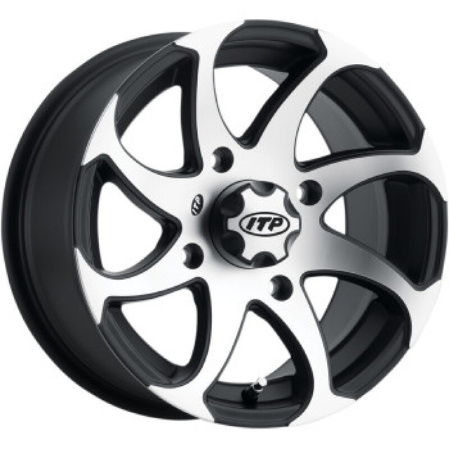 ITP Twister 14x7 Off-Road Wheel with Rock Armor Inner Lip – Left Side Part Number 1422329536BL