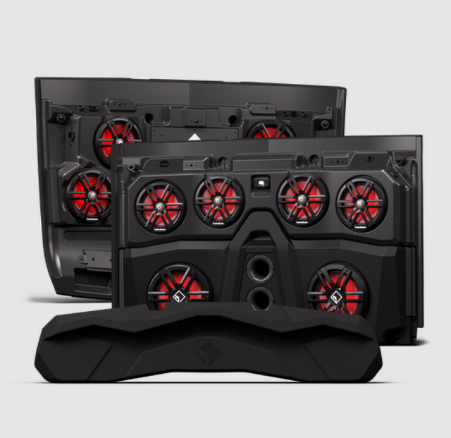 Rockford Fosgate UTV RNGR18-ROOF4M2 Polaris Ranger Crew Front & Rear Audio Roof System