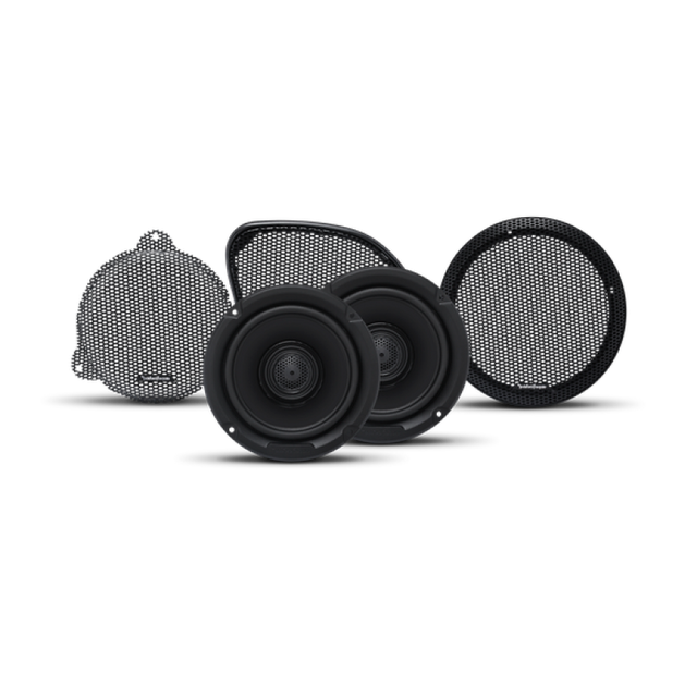 Rockford Fosgate TMS65 Coaxial Motorcycle Fairing Speakers for Harley-Davidson Road Glide and Street Glide