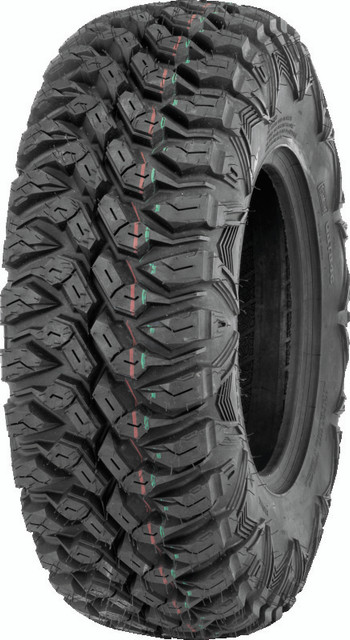 QuadBoss QBT846 radial utility ATV UTV tire 25x8R12 8-ply heavy duty front steering non-directional tread
