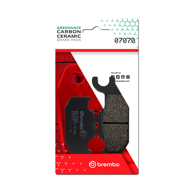 Brembo OE Powersports Suzuki Sixteen/Suzuki Uh/Suzuki Ux Carbon Ceramic Rear Brake Pad Part #07070