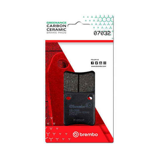 Brembo OE Powersports Cagiva 50/Daelim S-Five Front Carbon Ceramic Brake Pad (Part #07032)