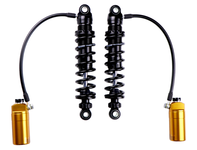 Ohlins Harley-Davidson FL Touring STX 36 Twin Blackline 12-Inch Stiffer Spring Shocks - Part HD 778S2