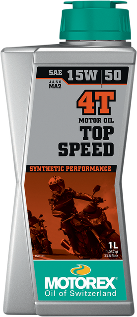 MOTOREX Top Speed Synthetic 4T Engine Oil - 15W-50 - 1L 308096