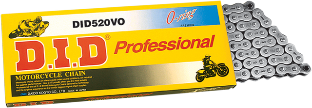 DID 520VO - Pro V Series Drive Chain - 120 Links M520VOX120FB