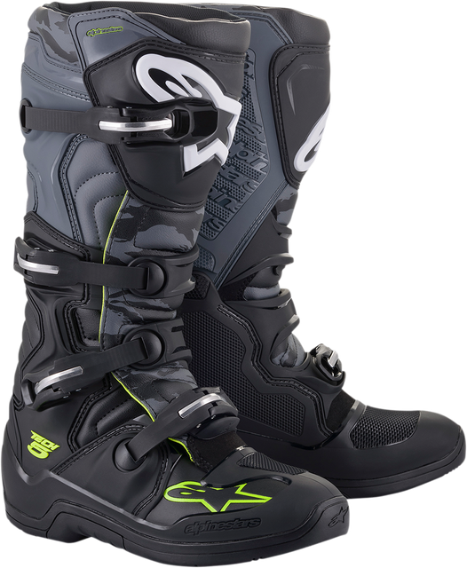 Alpinestars Tech 5 Off-Road Motorcycle Boots - Black/Gray US 14 / EU 49.5