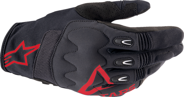 Alpinestars Techdura Gloves Fire Red/Black Small - Part Number 3564524-3131-S