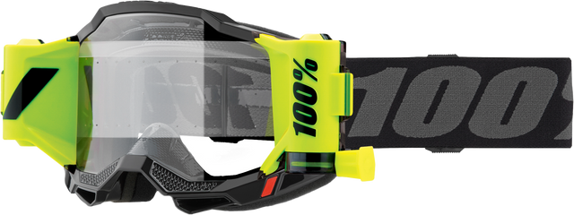 100-Percent Accuri 2 Forecast Goggle with Black Frame and Clear Lens – Superior Mud-Specific Vision