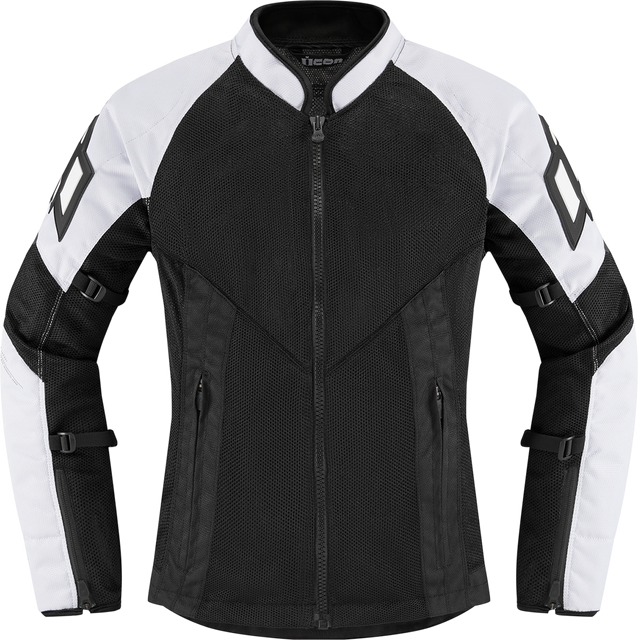 ICON Women's Mesh AF Jacket 2822-1495 – White, 2XL