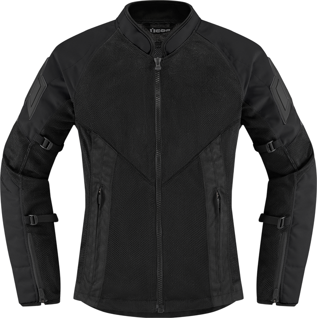 ICON Women's Mesh AF Jacket Black Large - 2822-1486