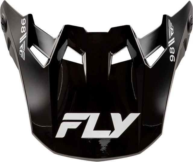 Fly Racing Formula CC Objective Visor Black/White Yellow Small - Part 73-4361