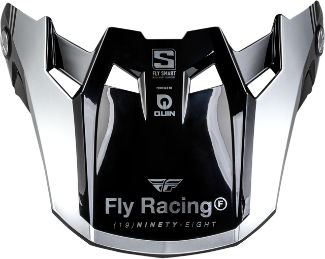 Fly Racing Formula S Carbon Legacy Visor Blue Carbon/Silver Youth/Small