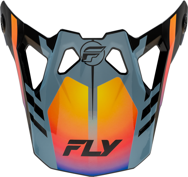 Fly Racing Formula CP Krypton Visor Grey/Black/Electric Fade Medium - Model 73-0047
