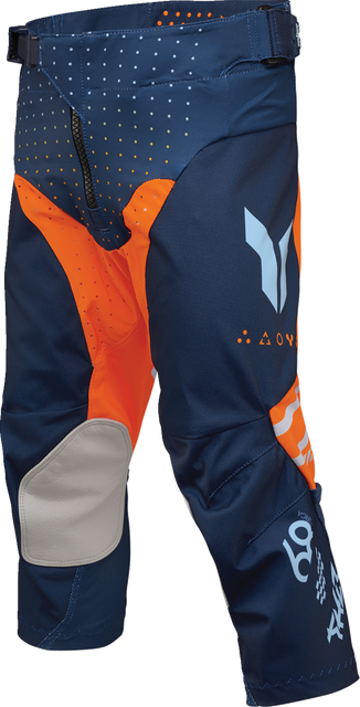 THOR Youth Launchmode Futura Pants - Navy/Orange, Part Number 2903-2613