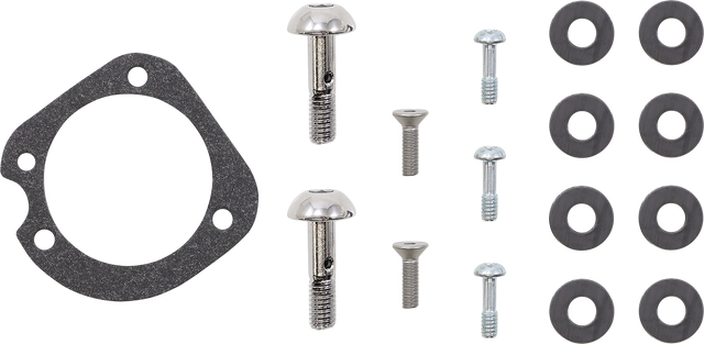 S&S CYCLE Air Stinger Stealth Air Cleaner Kit - Black Chrome Ring (Part #170-0716A)