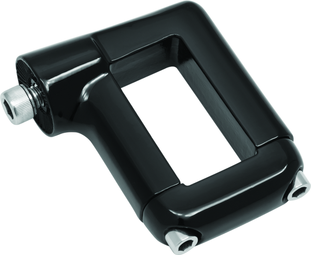 Kuryakyn Side Mount License Plate Clamp for Dyna Models - Black