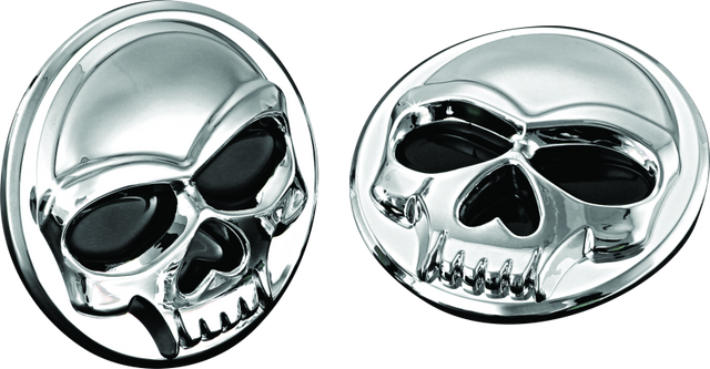 Kuryakyn Universal Zombie Medallions 2-inch Diameter Chrome - Powersports Emblems