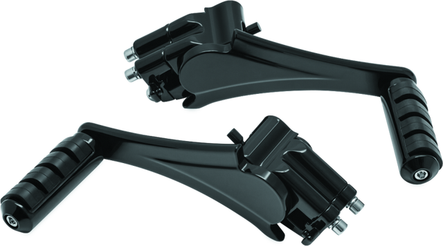 Kuryakyn Adjustable Passenger Pegs with ISO Small Pegs 10 and Up – Black, Part #7059