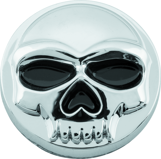 Kuryakyn Replacement Zombie Windshield Emblem Chrome for Harley Davidson Models