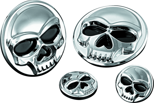 Kuryakyn Replacement Components Zombie Medallions 1 inch Diameter Chrome