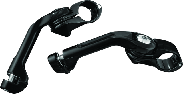 Kuryakyn Tour Tech 6-inch Back Arms with 1-1/4 Inch Clamps – Black